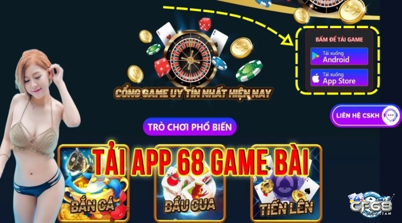Tải game nổ hũ 68 68gamebai.app về máy của cược thủ cực kỳ đơn giản
