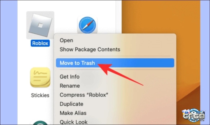 Hướng dẫn gỡ bỏ ứng dụng Roblox trên Macbook