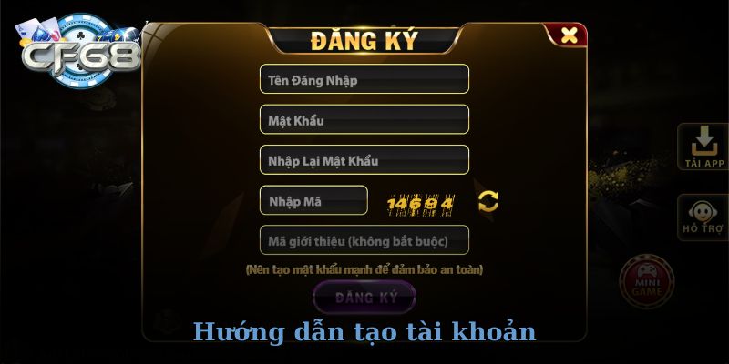 Hướng dẫn đăng ký CF68 nhanh chóng và dễ dàng